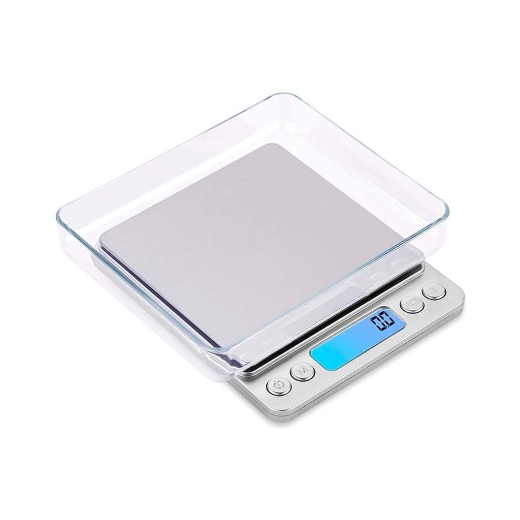 Mini Balança Digital  Para pesagem de Joias e Alimentos Alta Precisão Pesa 0,1g - 2000g Bandeja