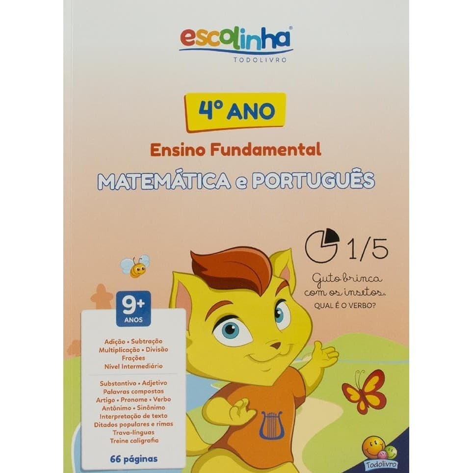 Escolinha Todolivro - 4º Ano - E. Fundamental - Matemática e Português