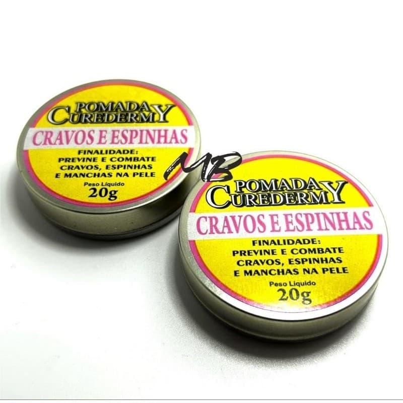 Kit 2/un pomada cravos e espinhas 20g.