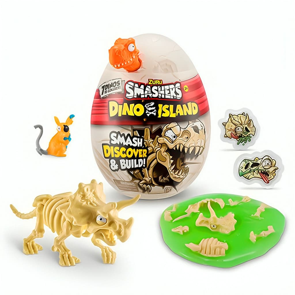 Brinquedo Ovo Surpresa Dino Smasher Laranja F01209 - Fun