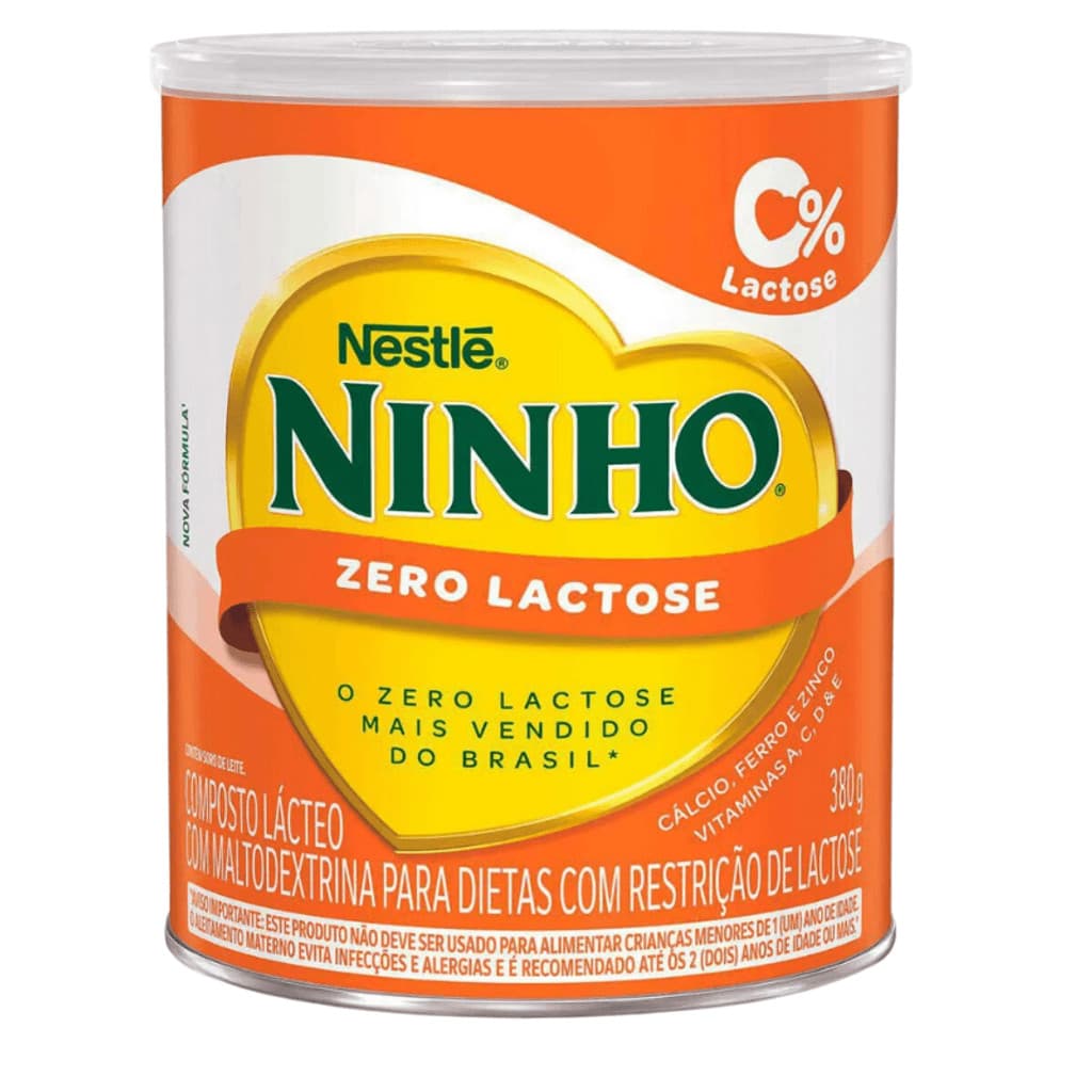 Leite Ninho Zero Lactose Forti+ composto Lácteo Lata 380G