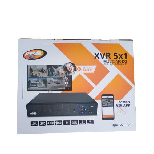 GRAVADOR DIGITAL XVR 5X1 MULTI-MODO 08 CANAIS GPXV-3008 PPA