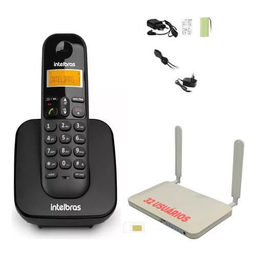 Telefone Sem Fio Intelbras 4g De Chip Com Wifi Desbloqueado