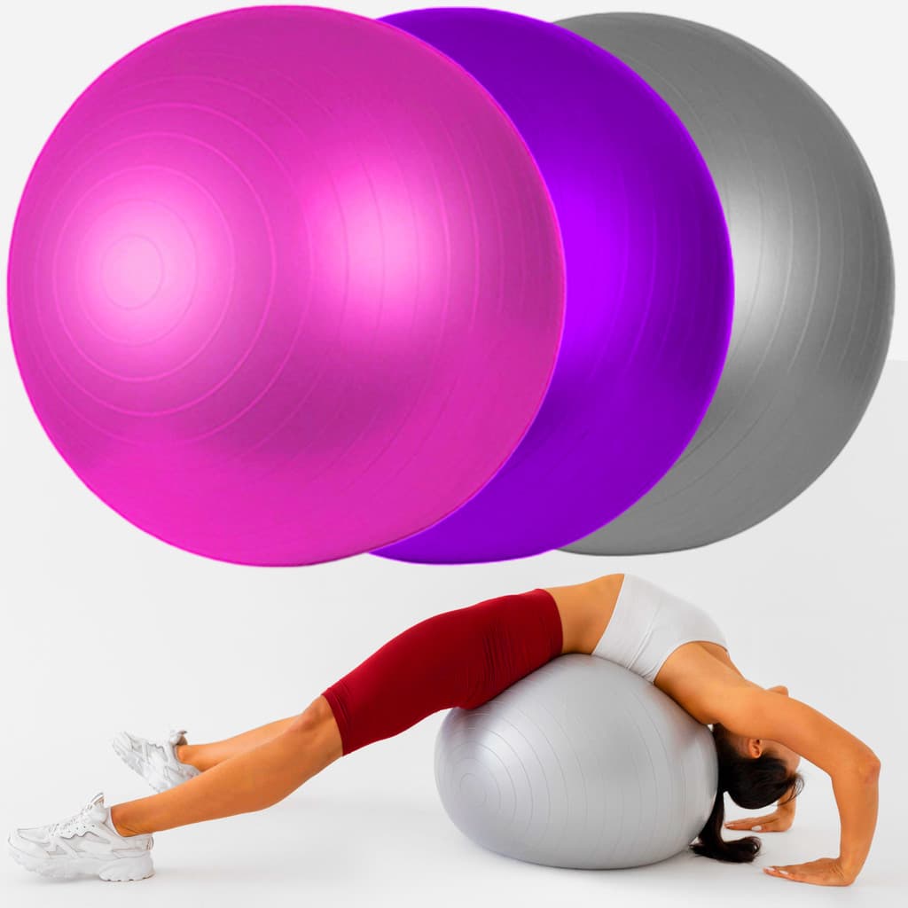 Bola De Pilates Suíça Fisioterapia 85cm Ginastica Yoga Treino Exercício