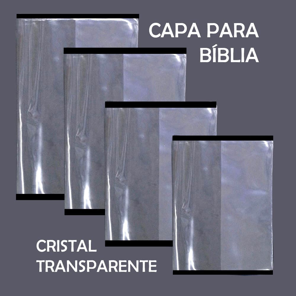 Capa Transparente Biblia Livro 28,2cm x 21,3cm