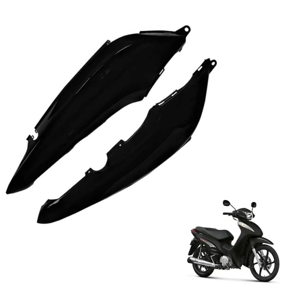 TAMPA LATERAL PRETO SEM ADESIVO HONDA BIZ 100 KS ES 12/15 125 11/14