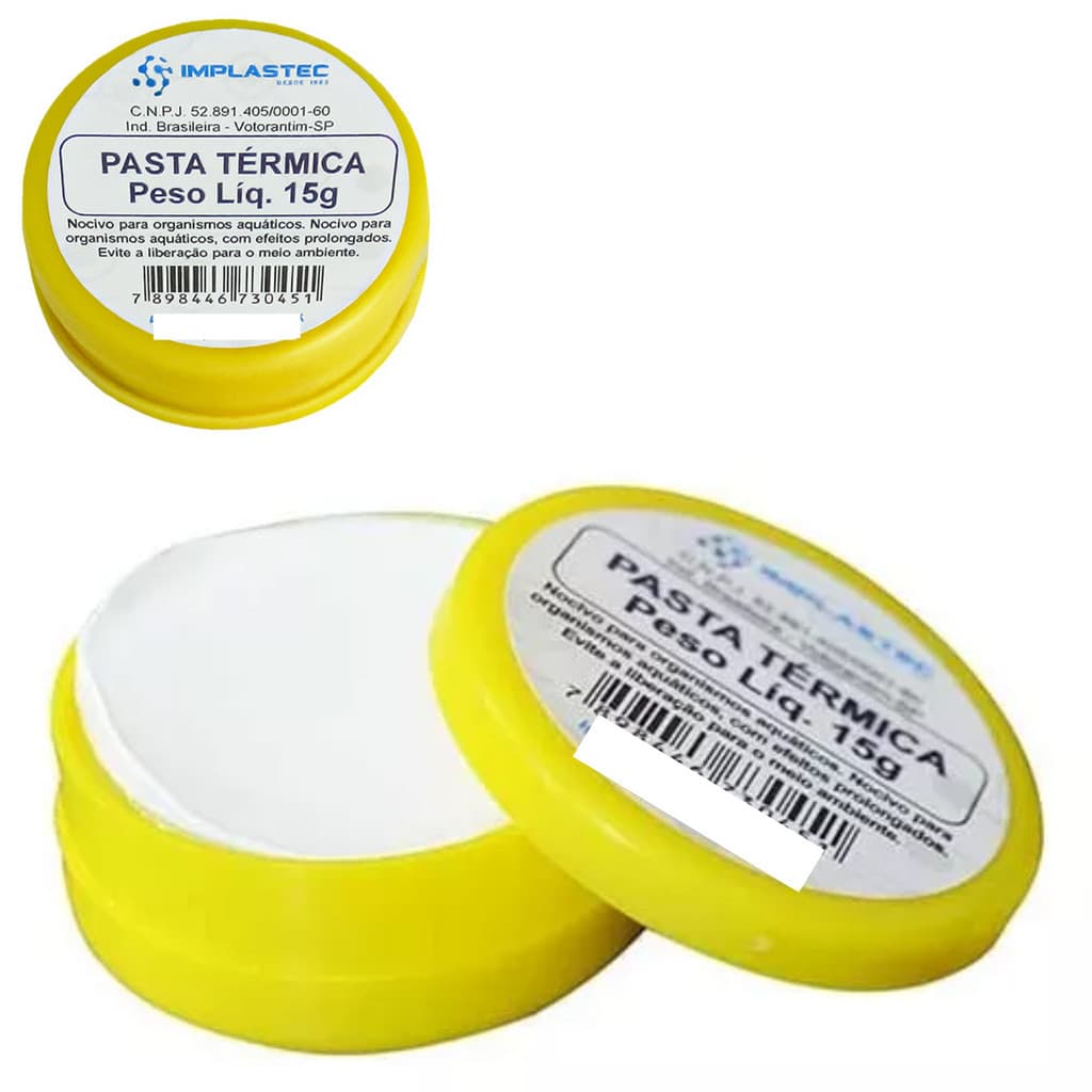 Pasta Térmica Para Processador Cpu Computador Implastec 15g
