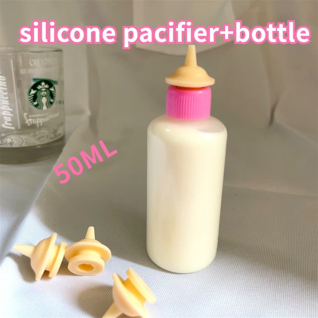 50ml De Chupeta De Leite Para Gato De Estimação , Garrafa Cão + Creme De Silicone (Várias Tampas De Coloridas)