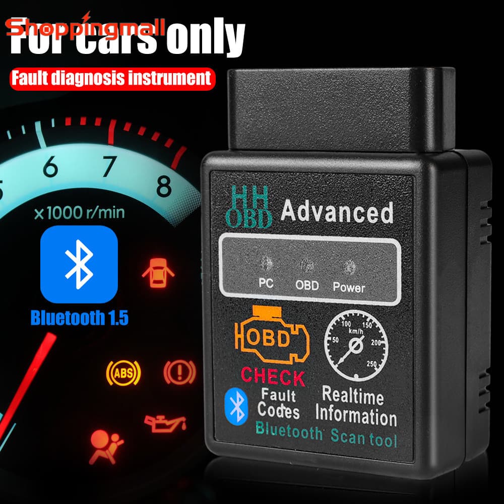 Detector Profissional De Falhas Bluetooth Para Carros/OBD2 V1.5 Ferramenta Scanner De Diagnóstico/Detecção De Consumo De Combustível Veículos De Reparo Automotivo Windows IOS Android