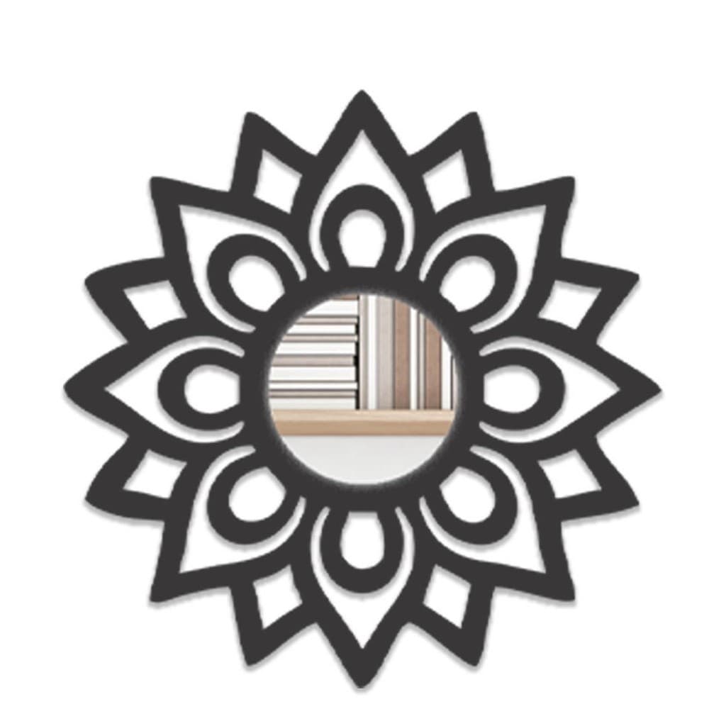 Espelho Mandala Florada MDF Decorativo em 3 tamanhos 20x20cm, 30x30cm e 40x40cm