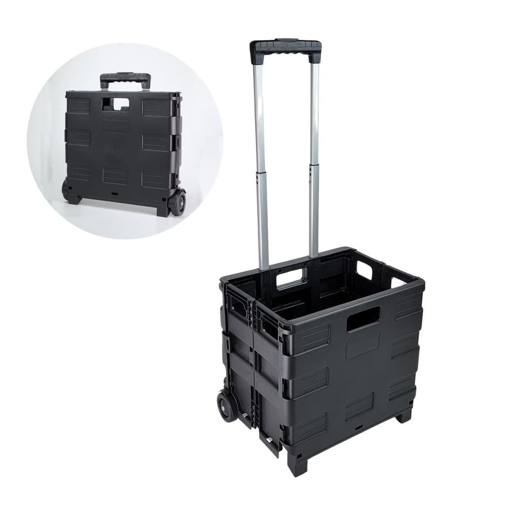 Carrinho De Compra Suporta 25Kgs Dobravel Guarda Dentro Mala Do Carro