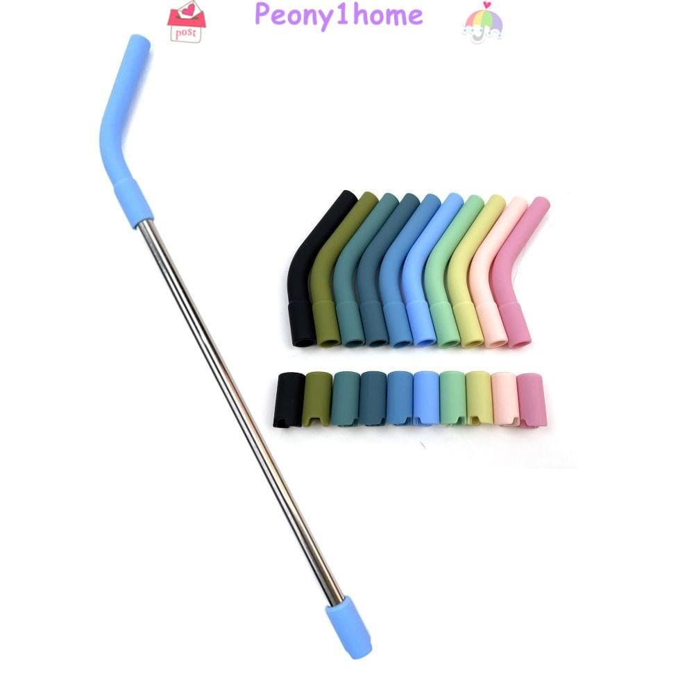 Canudos Para Beber PH , Com Pontas De Silicone , Suprimentos Garrafas , Retos , Canudo De Aço Inoxidável Chá E Café