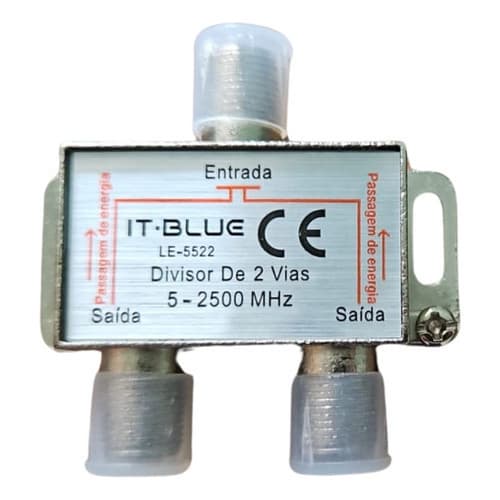 Divisor De Antena 2 Saidas Universal A Cabo Uhf Vhf Digital