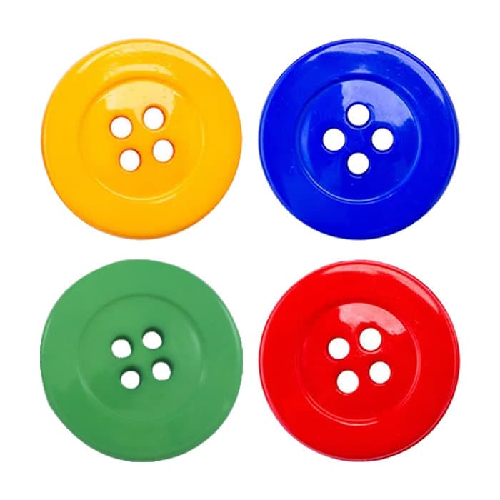 40 Botão Disco Voador 4 Furos 35mm Tam: 54 Colorido 4 Cores