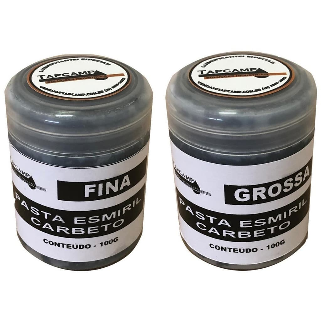 Kit Pasta Premium De Esmerilhar Válvulas Fina E Grossa 200g