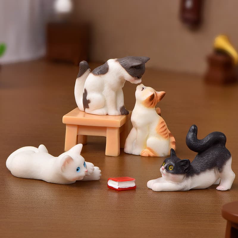Gatinhos De Desenho Animado , Bonecos De Animais , Figuras , Ornamentos , Acessórios , Facas De Mesa