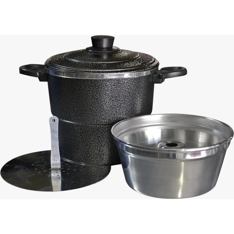 Cuscuzeiro Multiuso 3 em 1 Cuscuzeiro Com Faz Pudim Cuscuz Alimentos a Vapor