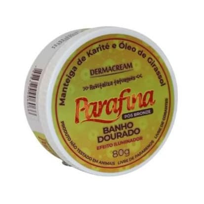 Parafina Banho Dourado Pós Bronze 80g -  Dermacream