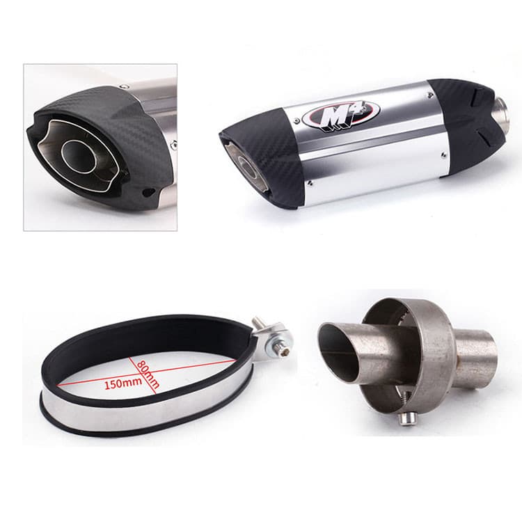 Ponta De Escape Da Motocicleta Fixxing Suporte Braçadeiras De Montagem Tubo Removível Silenciador DB Assassino