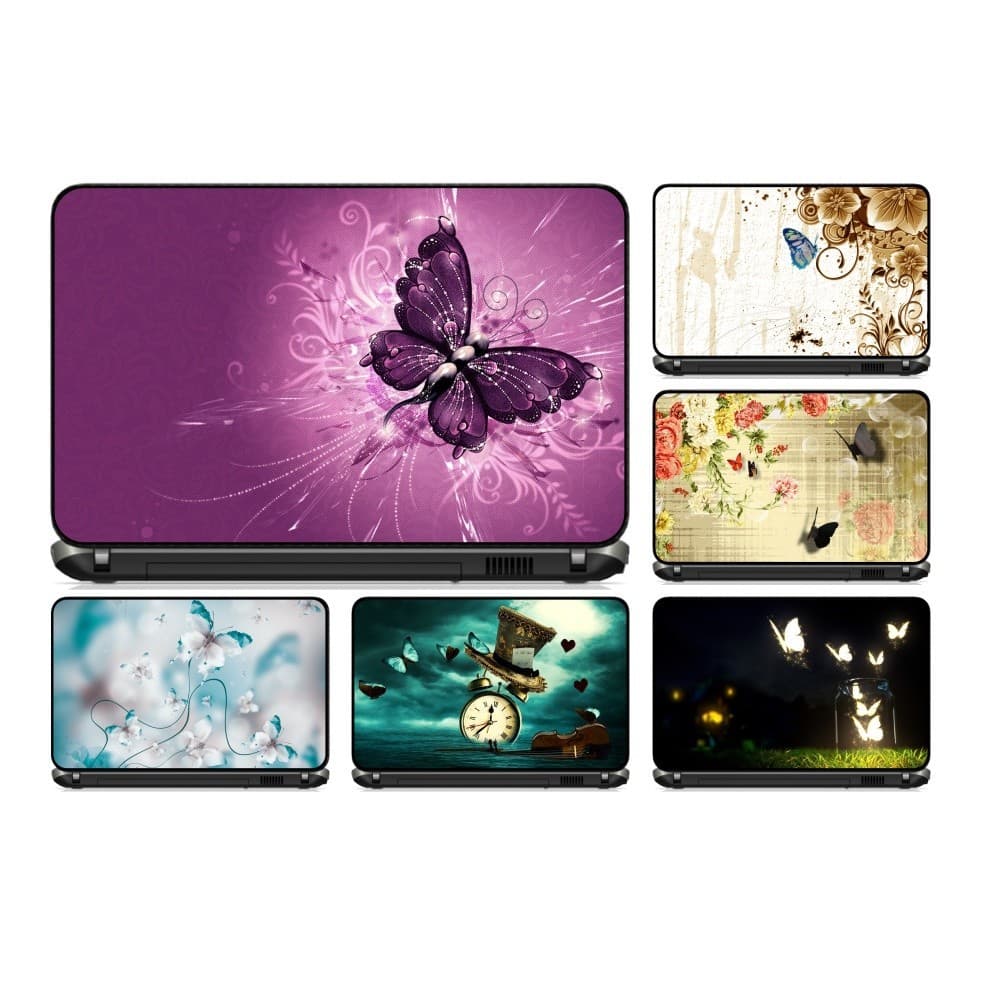 Adesivo Personalizado Skin Pelicula Notebook Macbook Tablet Borboleta [ varios modelos 00 ] Jardim Paisagem Inseto
