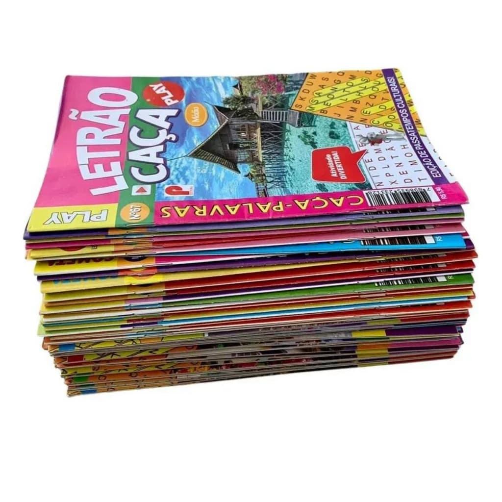 Kit 20 Caça-palavras Letrão Capas Sortidas (novo)
