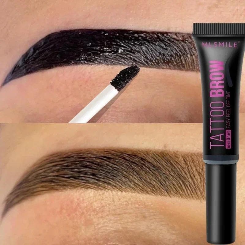 Gel Semi-Permanente Para Sobrancelhas À Prova D'água Tattoo Tint Long-lasting Black Brown Dye Eyebrow Cream Cosmético