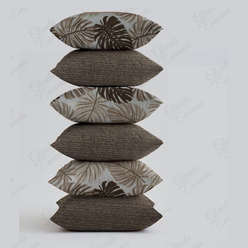Harmonia e Sofisticação: Kit com 6 Capas de Almofadas - AL