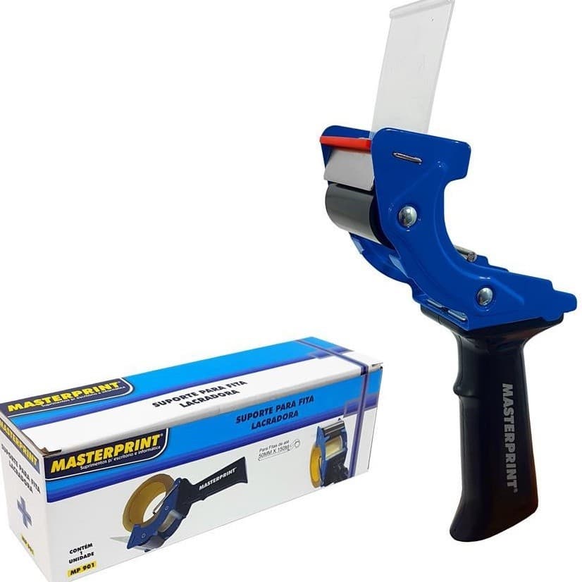 Suporte Para Fita Lacradora Aplicador Durex Larga 50mmX150mm Masterprint