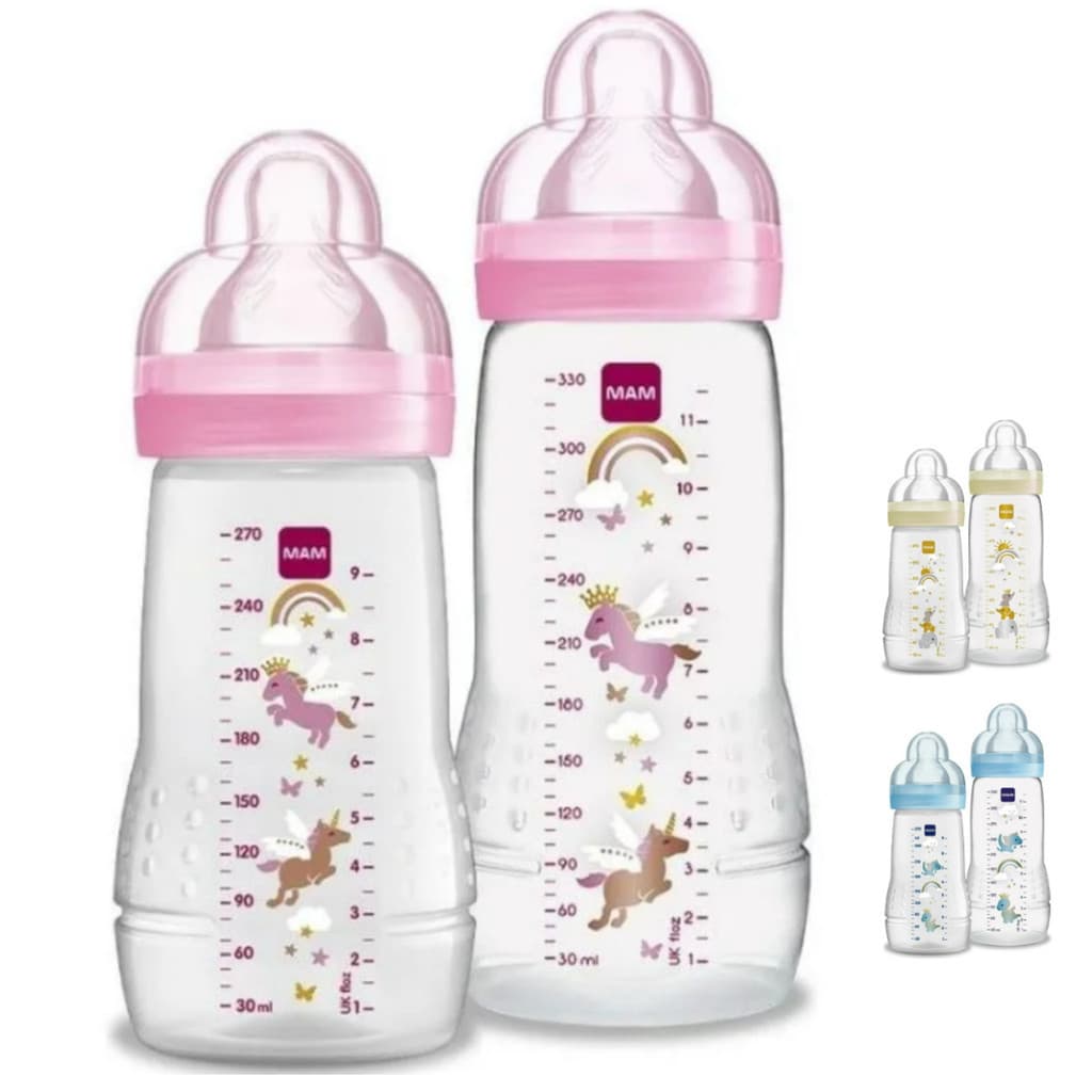 Kit Mamadeira Mam Antivazamento 270ml e 330ml Easy Active