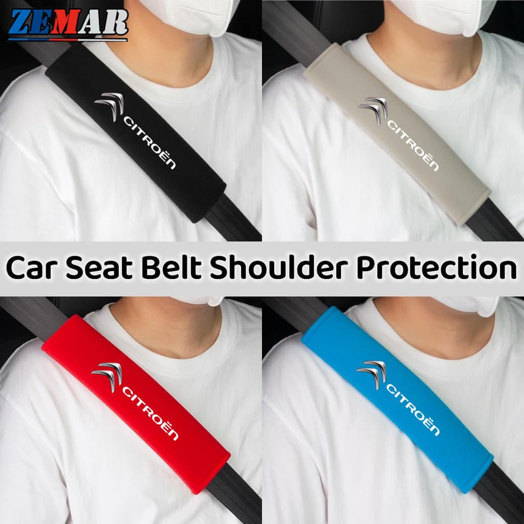 2Pcs Citroen Universal Car Seat Cinto De Segurança Do Ombro Protetores De Para c4 c5 c3 Aircross e-c4 DS5 DS7