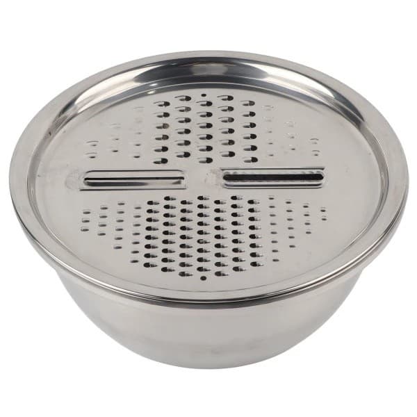 Bowl Ralador De Legumes Queijo Manual Tigela Inox Vasilha