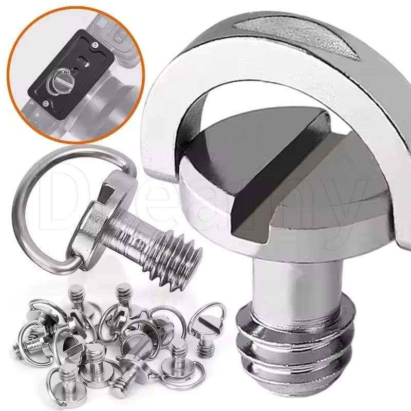 Parafuso De Montagem Rápida Para Tripé De Câmera De 1/2/4 Unidades-Acessórios De Placa Monopé-Filmadora-Parafusos De Fix