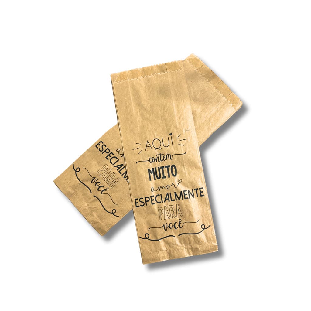 Saco De Papel Kraft Paes Doces Delivery Lanches 1kg C/500