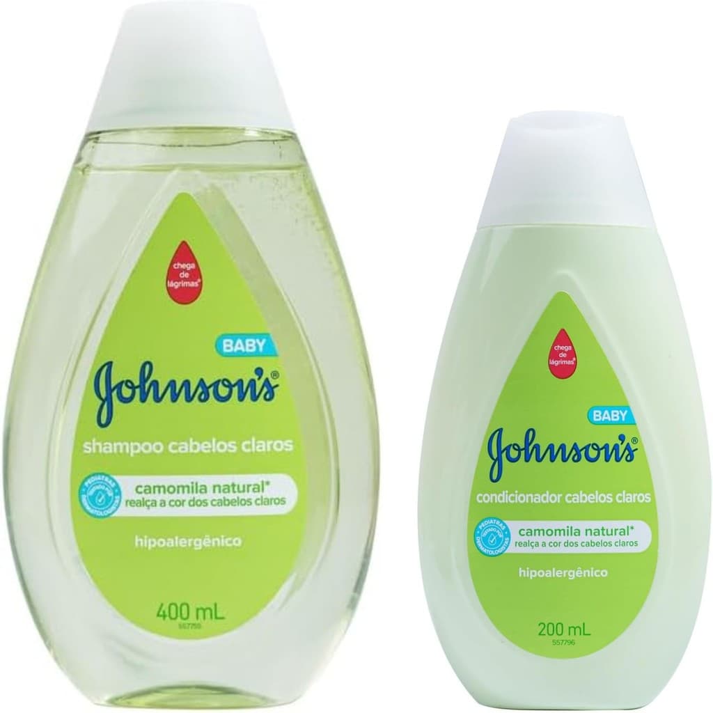 Kit Shampoo + Condicionador Johnson'S Baby Cabelos Claros 200ml