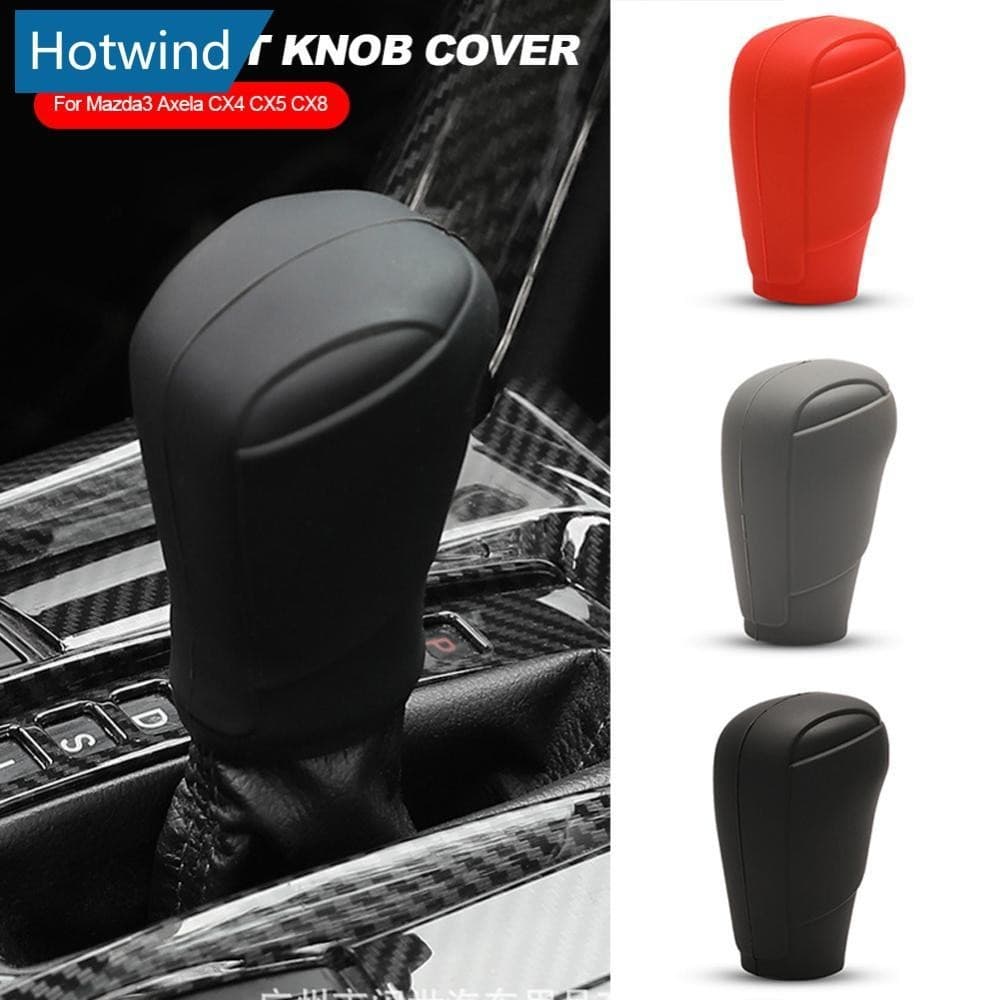 HW Capa De Silicone Para Carro Colarinhos De Câmbio De Engrenagens Alavanca Acessórios De Decoração Mazda3 Axela CX4 CX5 CX8 B4K1