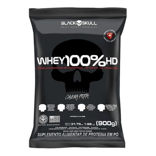 Whey 100% HD Refil 900g - Black Skull