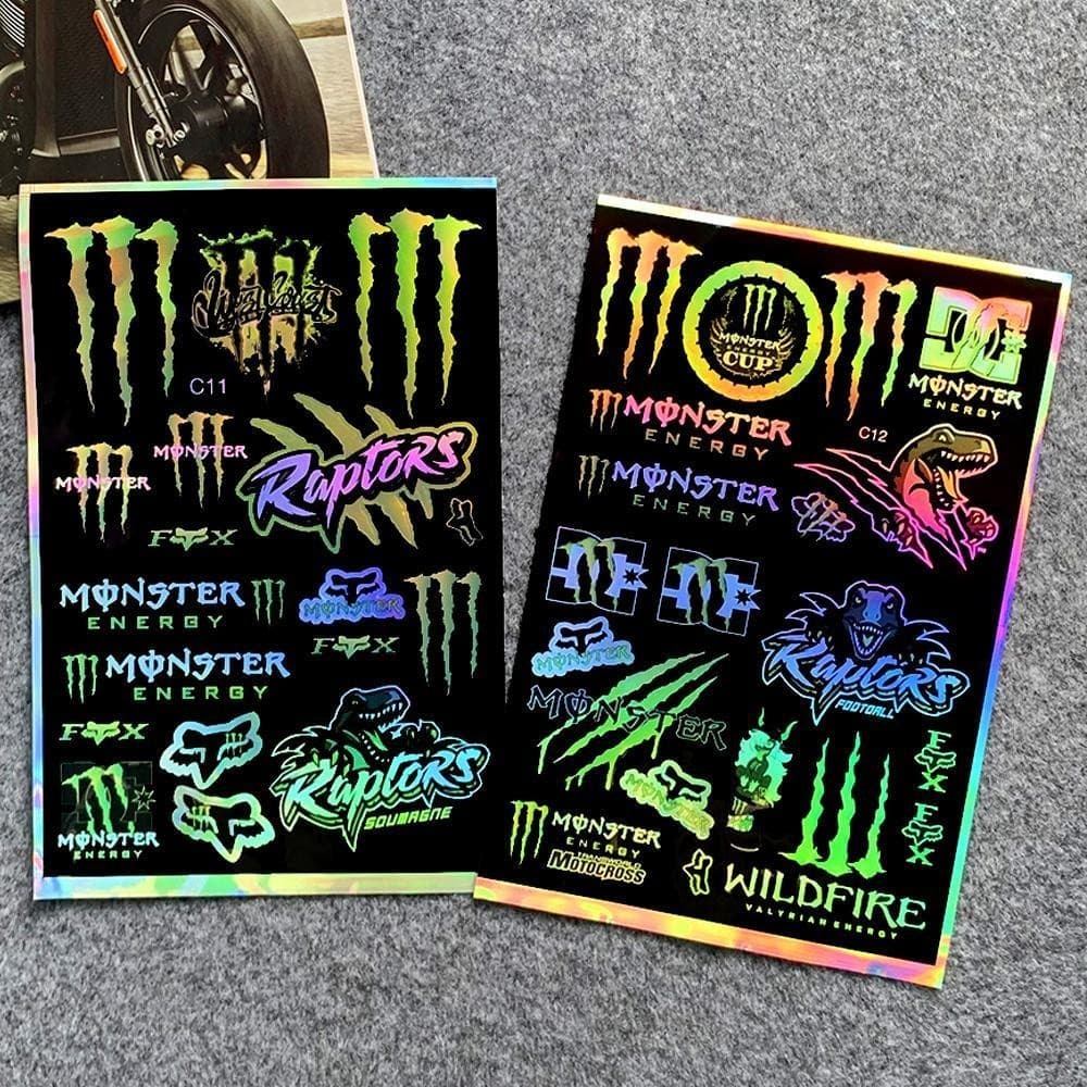 Motocicleta Autocolante Garra Mágica Fantasma Carro Criativo Decoração Da Porta Do Capô Raspadinha À Prova D'água