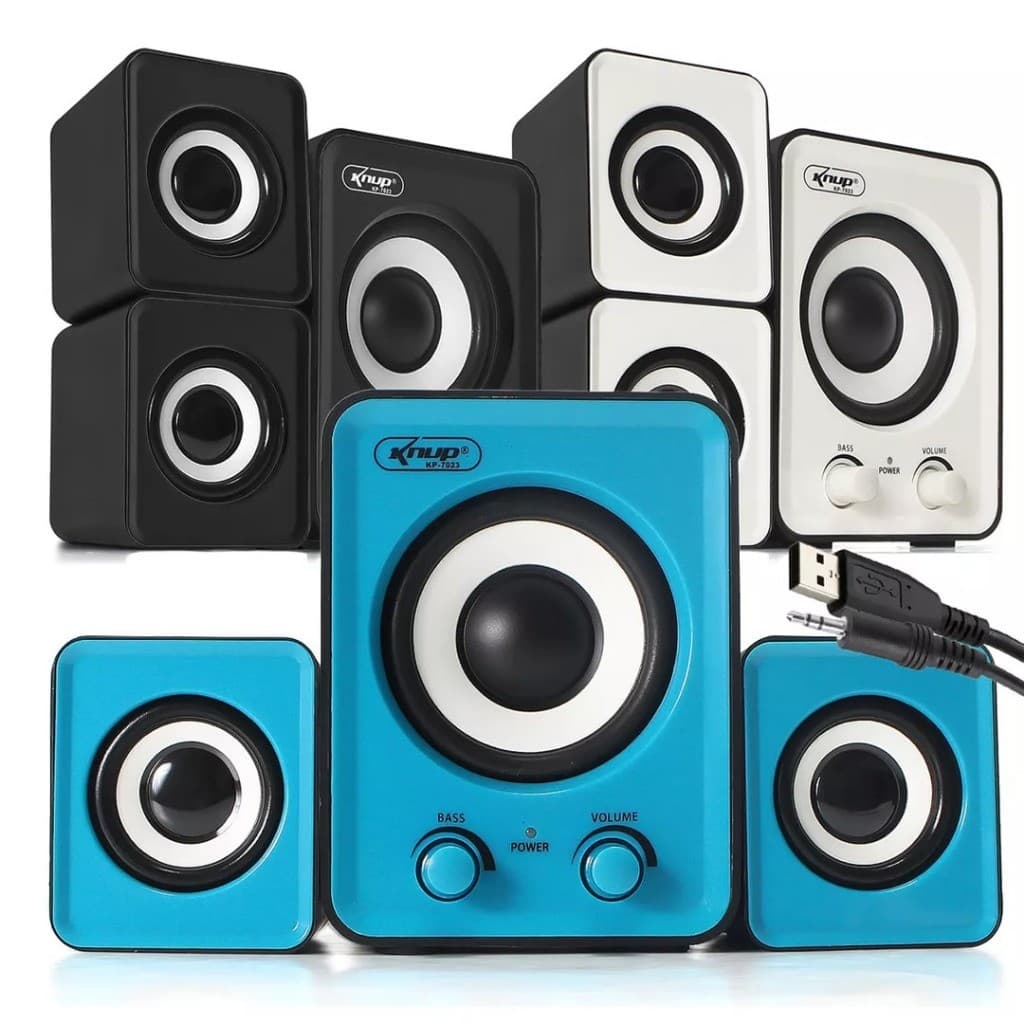 Caixa De Som Pc Notebook  Subwoofer Usb 2.1 P2 6w