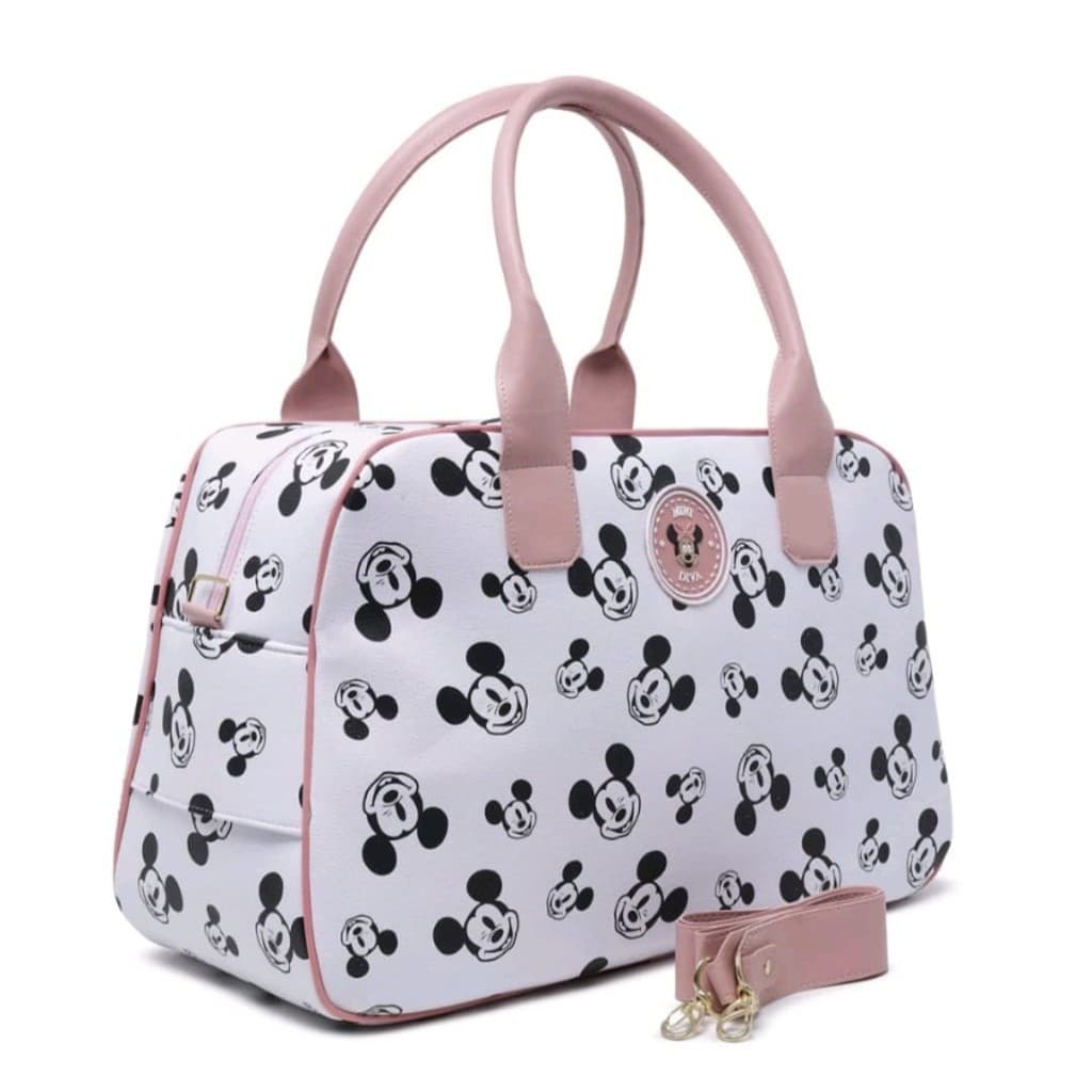 Mala Feminina Masculina Infantil Maternidade Mickey Minnie menina Viagem Passeio Transversal Mão