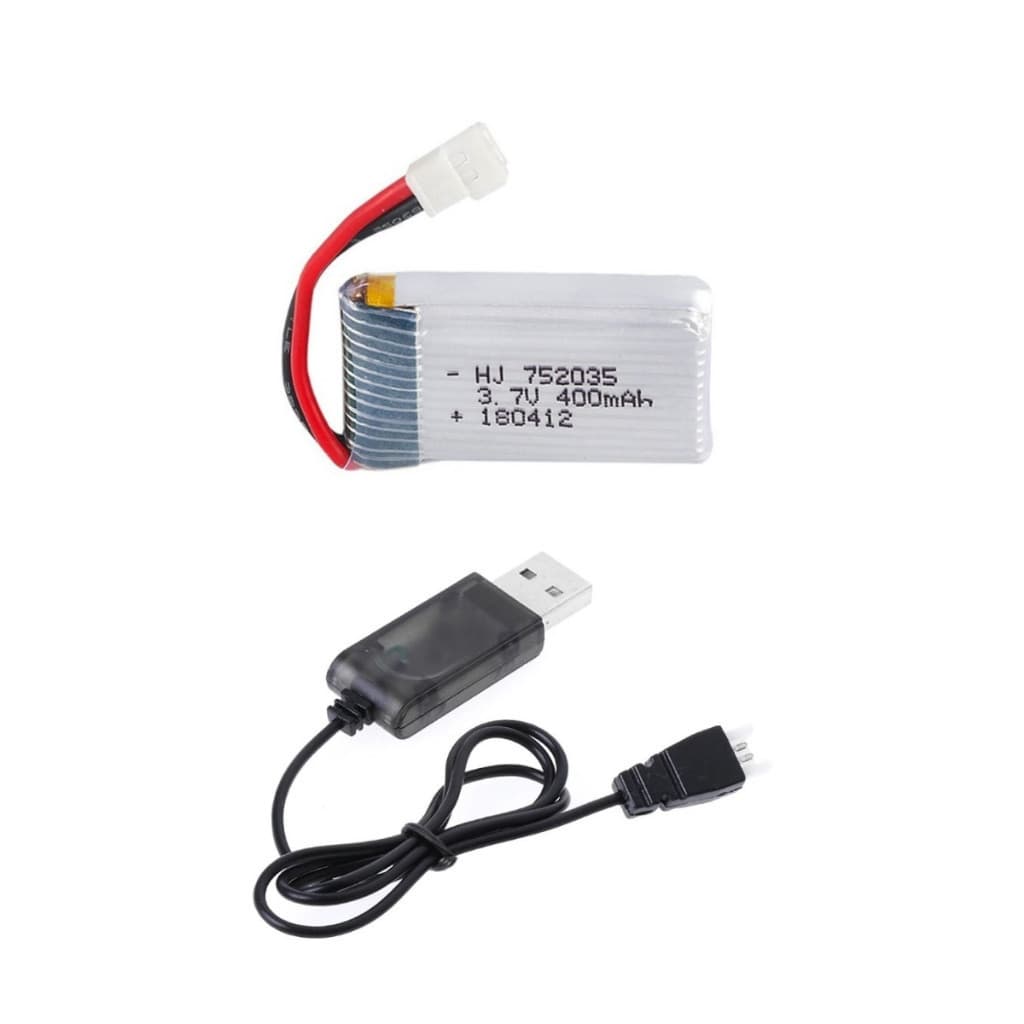 Carregador MX 2.54 C/ Bateria Original P/ Drone 3.7v 400mah 1s 25c