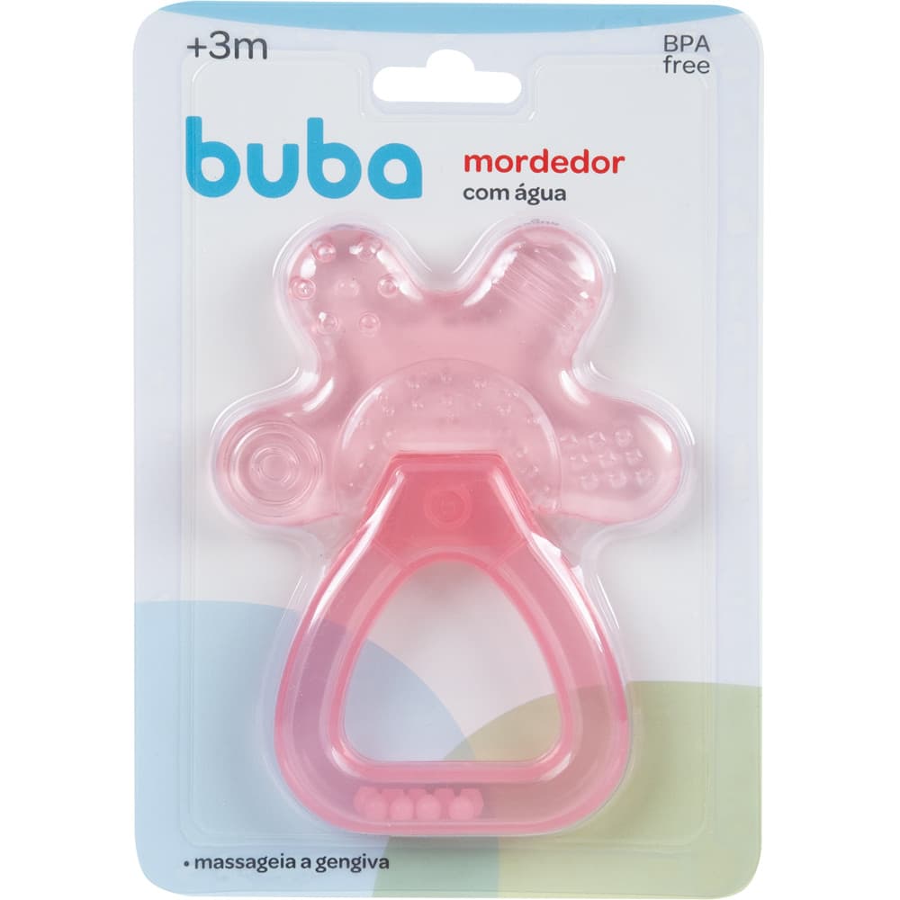 Mordedor Com Água e chocalho Rosa Buba