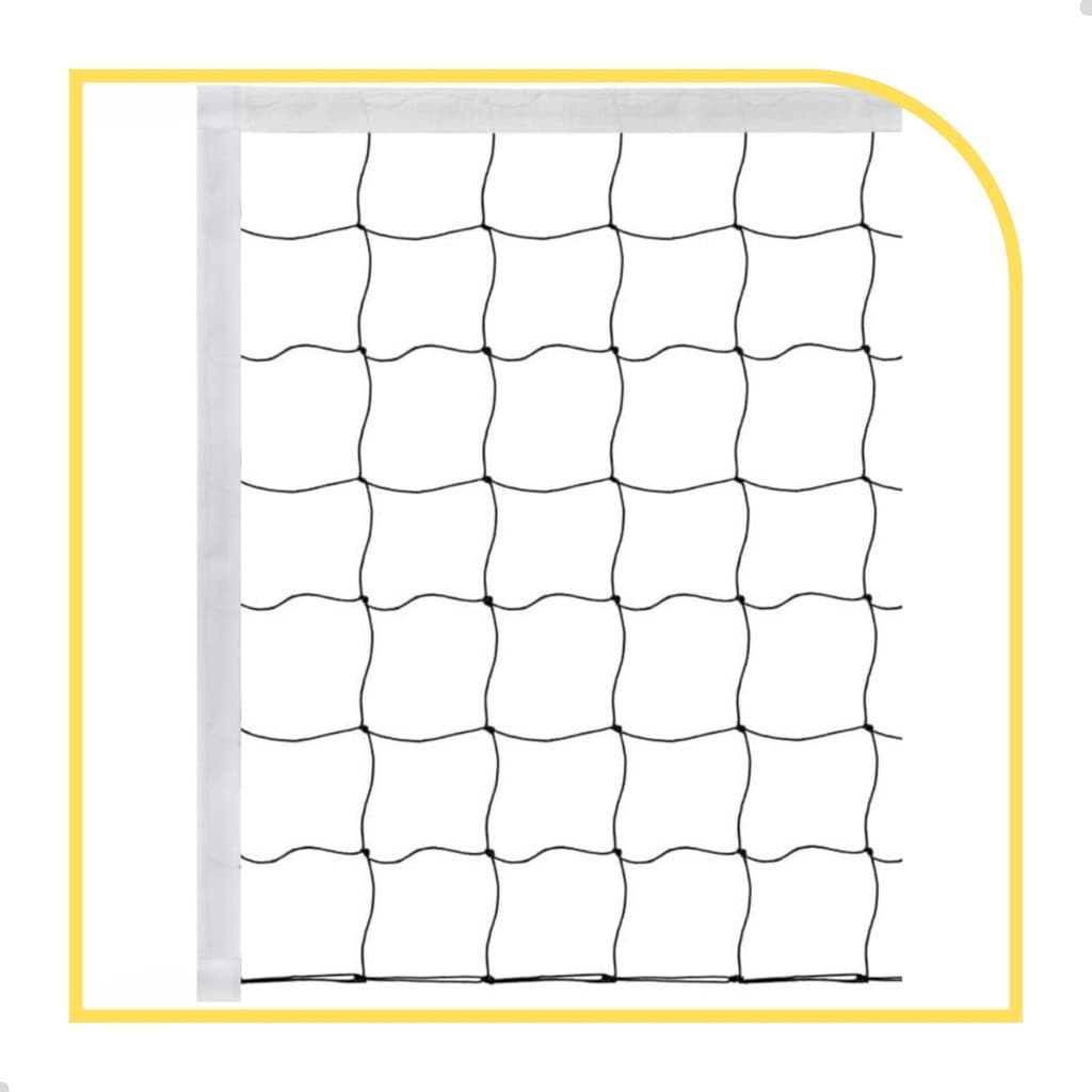 Rede de Volei 9,5m 3 Lona Fio 1 Seda Sports Mania