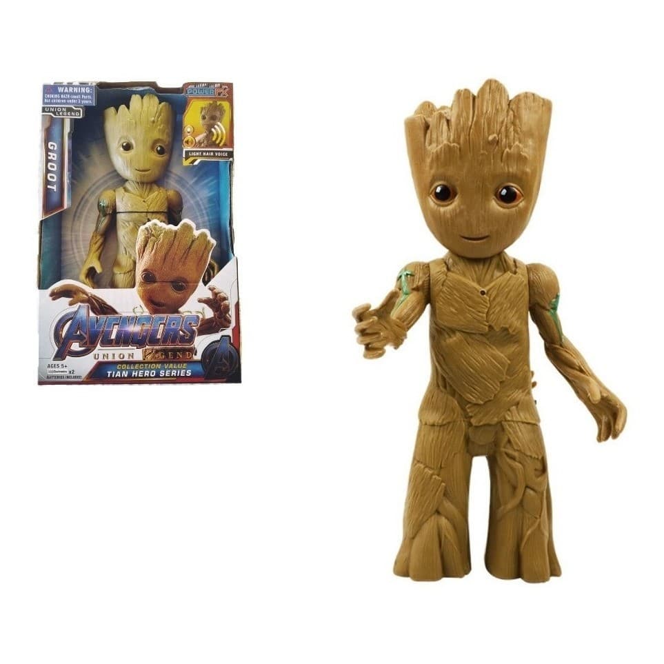 Groot Baby Boneco  Som E Luz 30 Cm