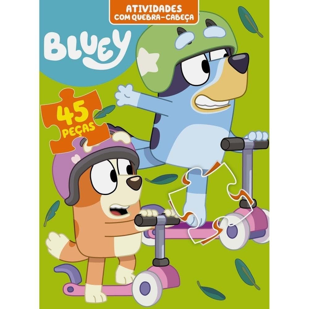 Bluey Atividades com Quebra-Cabeça