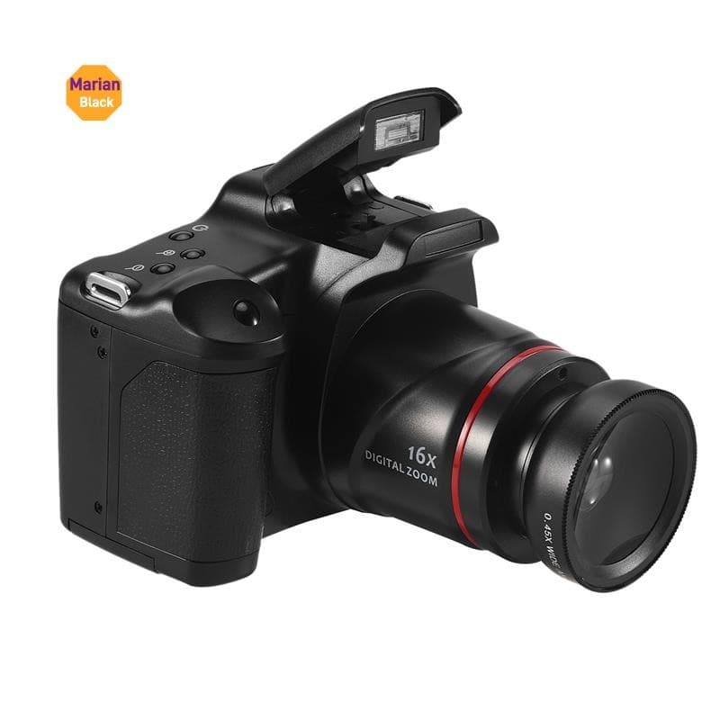 Câmera De Fotografia Profissional SLR Filmadora Digital Portátil 16X Zoom 16MP Saída HD Selfie