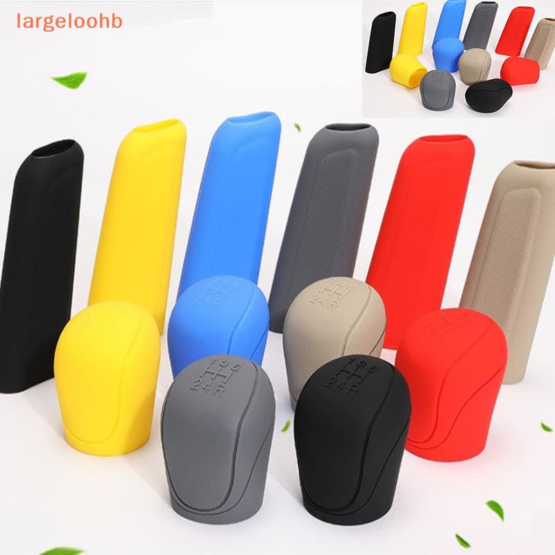[largeloohb] Universal Car Gear Shift Knob Cover Silicone Protetores Antiderrapantes Do Freio De Mão