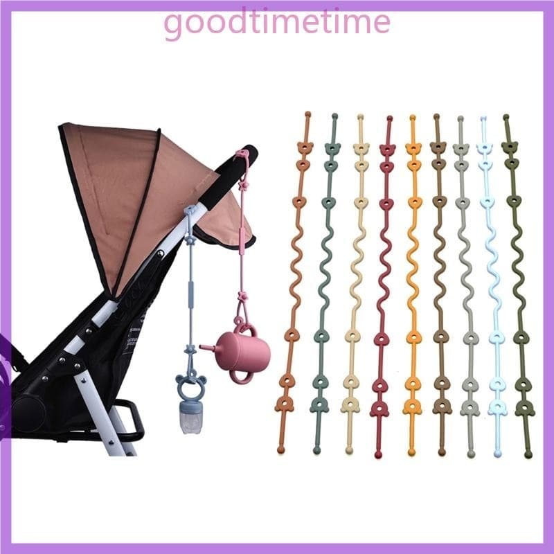 Clip Silicone Chain Para Bebês Correia Segura Peso Carrinho Passeio Acessórios Carrinhos Cadeira