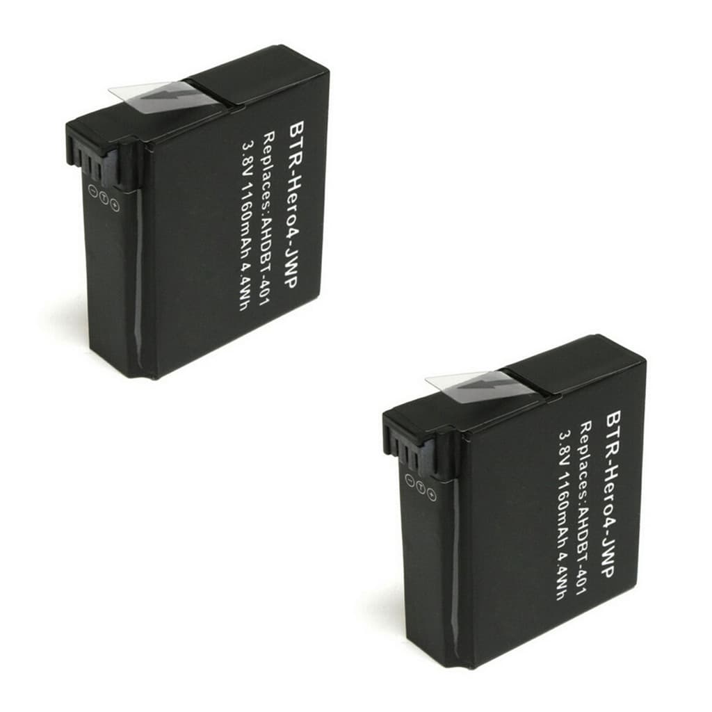 Kit com 2 Baterias para a GoPro HERO4 Silver e HERO4 Black