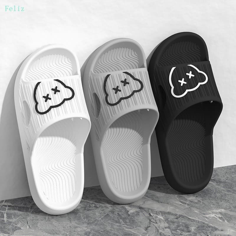 Homens Mulheres Mesmo Estilo Banheiro Doméstico Leve Soft Sole Anti-slip Eva Interior Chinelos 01247