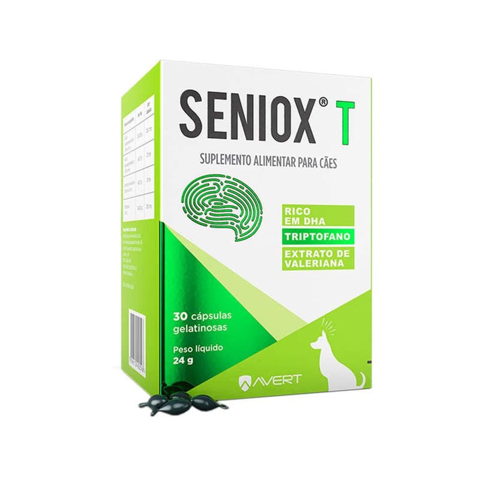 Seniox T Suplemento Alimentar Para Cães 30 Cápsulas